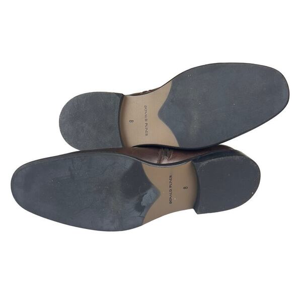 DONALD‎ PLINER RYAN LEATHER MEMORY FAOM BOOTS IN CAPPUCCINO NWOB MEN'S SIZE 8 - Picture 12 of 15